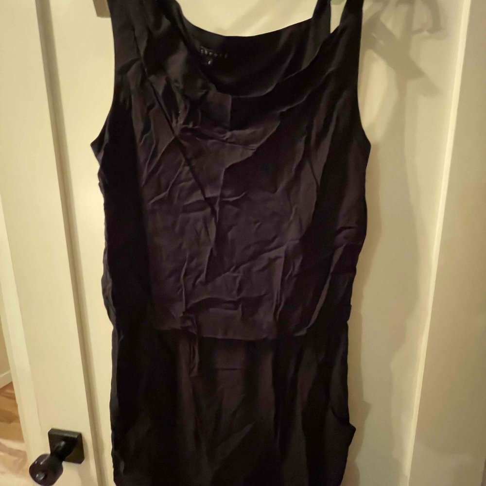 Theory Mid Length Sleeveless Black Dress Size 6